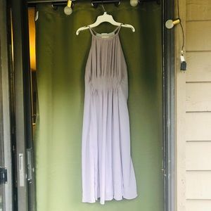 Gray-Lavender Cocktail Length Dress